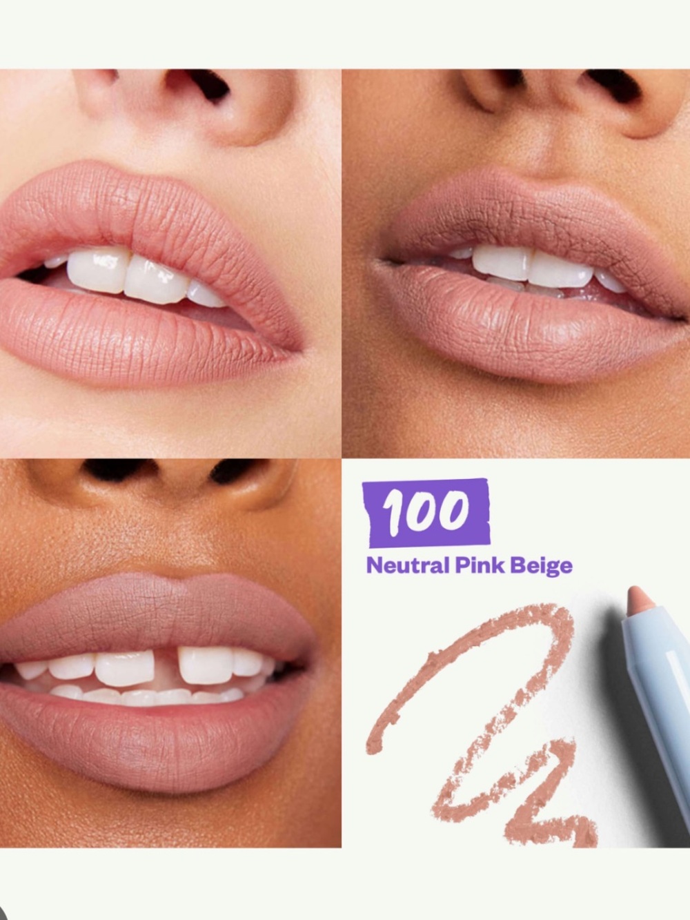 Kosas Hotliner Lip Liner Pencil in 100 BNIB